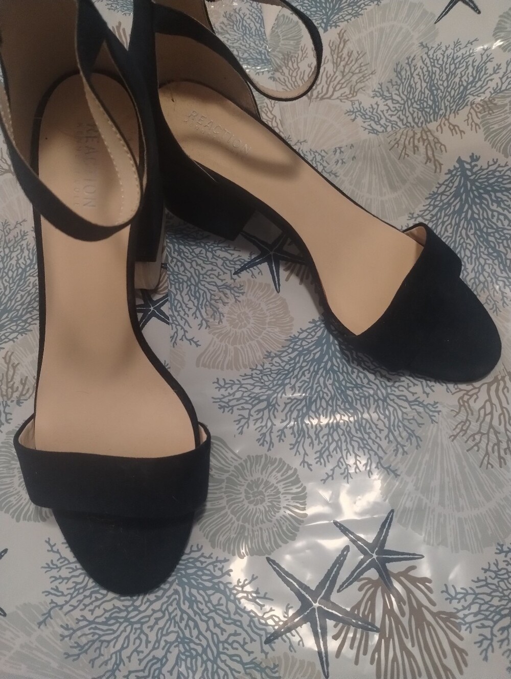 Navy  Kenneth Cole  Ankle-Strap Block Heel Sandals - Women Sz 10 Never Worn